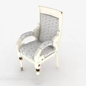 Vintage European Style Home Chair 3d model