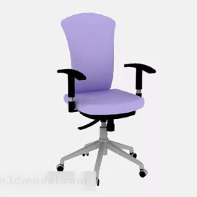 Purple Color Office Chair 3d model