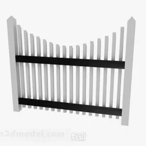 Gray Railing Design 3d model