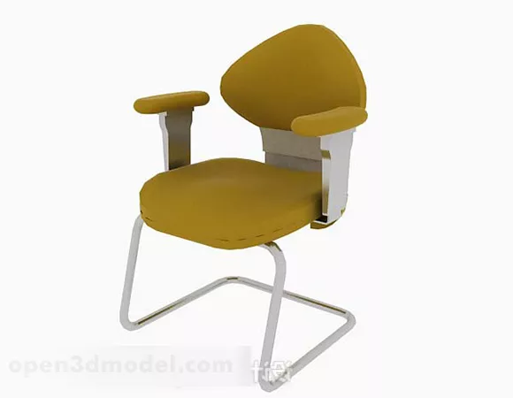Yellow Office Chair Design V1 3d model Yellow Office Chair Design V1 3d model