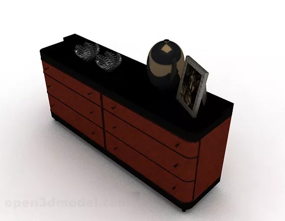 Wooden Brown Office Cabinet Design V1 3d model Wooden Brown Office Cabinet Design V1 3d model