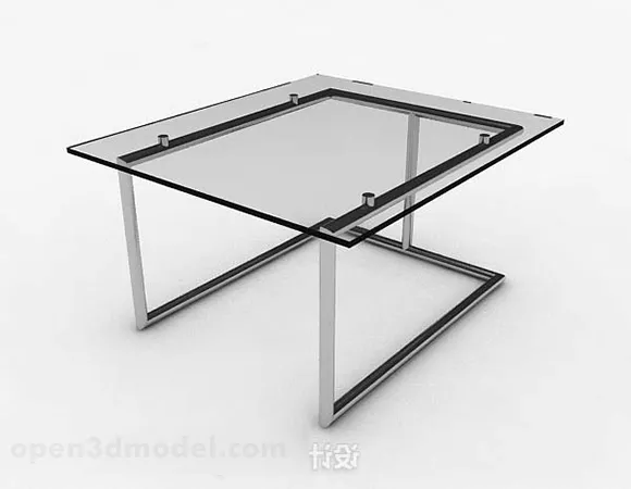 Simple Glass Coffee Table Design V2 3d model Simple Glass Coffee Table Design V2 3d model