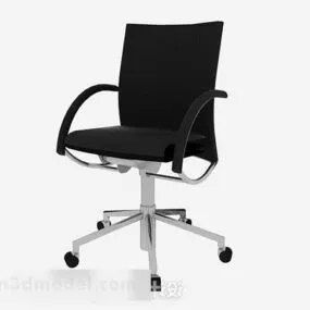 Black Office Chair Design 3d model