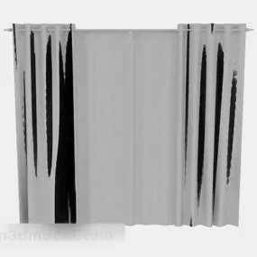 Gray Curtain V3 3d model