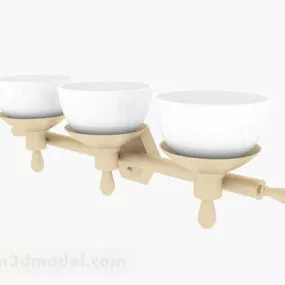 White Wall Lamp V2 3d model