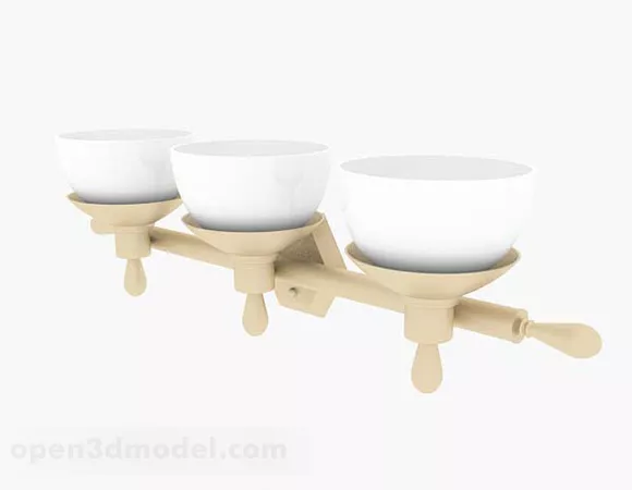 White Wall Lamp V2 3d model White Wall Lamp V2 3d model