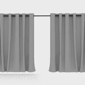 Gray Curtain V4 3d model