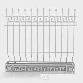 Gray Iron Railing V3 3d model