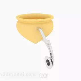 Yellow Wall Lamp V3 3d model