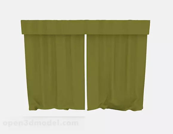 Green Curtain V3 3d model Green Curtain V3 3d model