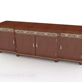 Wooden Tv Cabinet V2 3d model
