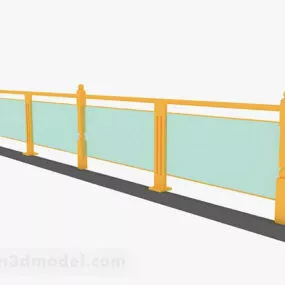 Yellow Railing V1 3d model