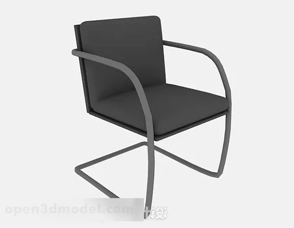 Gray Lounge Chair V3 3d model Gray Lounge Chair V3 3d model