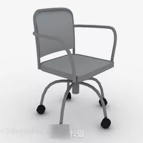 Gray Office Chair V21 3d model