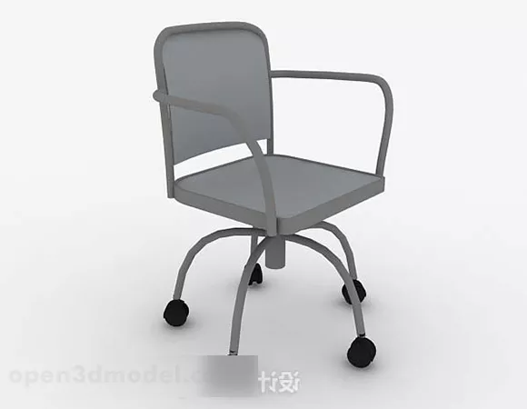 Gray Office Chair V21 3d model Gray Office Chair V21 3d model