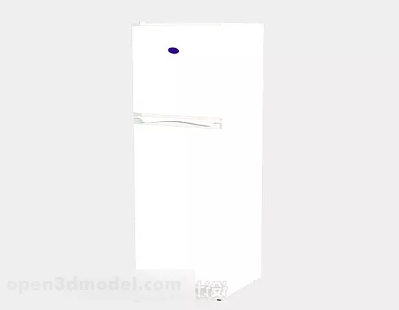 White Refrigerator V5 3d model White Refrigerator V5 3d model