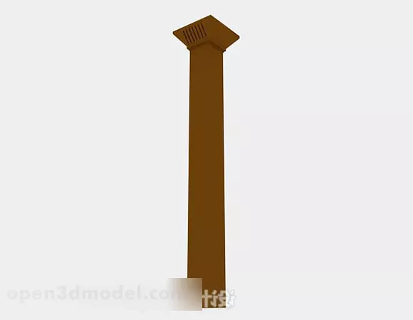 Brown Pillar V1 3d model Brown Pillar V1 3d model