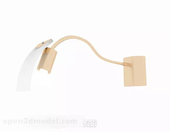 Modern Brass Wall Scone 3d model Modern Brass Wall Scone 3d model