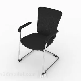 Modern Minimalist Black Chair 3d model