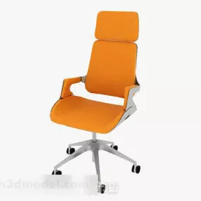 Orange Office Chair V2 3d model