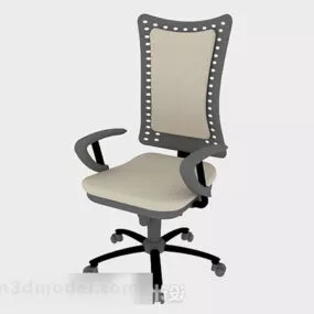 Gray Office Chair V22 3d model