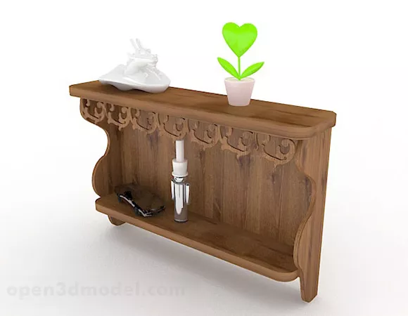 Game Hallway Scene 3d model