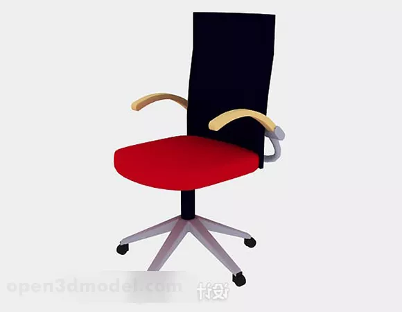Red Office Chair V7 3d model Red Office Chair V7 3d model