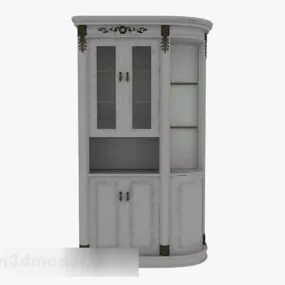 Gray Display Cabinet V5 3d model