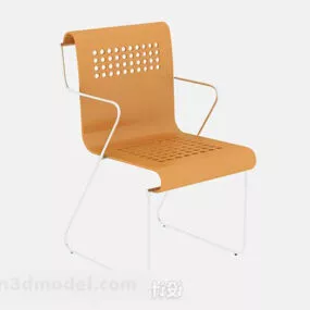 Orange Lounge Chair 3d model