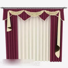 Red Curtain V2 3d model