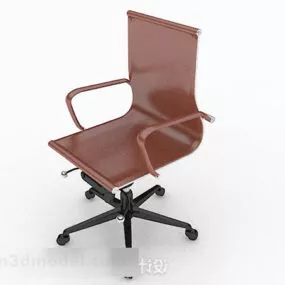 Brown Office Chair V4 3d model