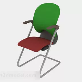 Green Office Chair V4 3d model