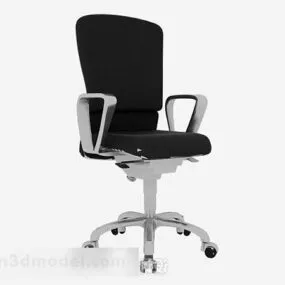 Black Office Chair V15 3d model