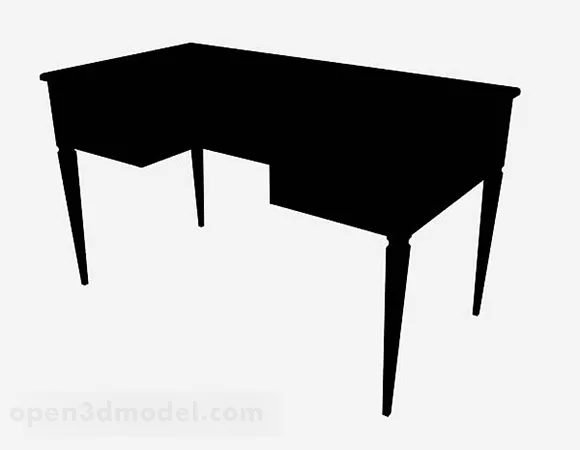Black Desk V2 3d model Black Desk V2 3d model
