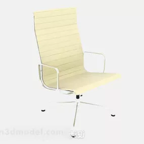 Yellow Office Chair V9 3d model