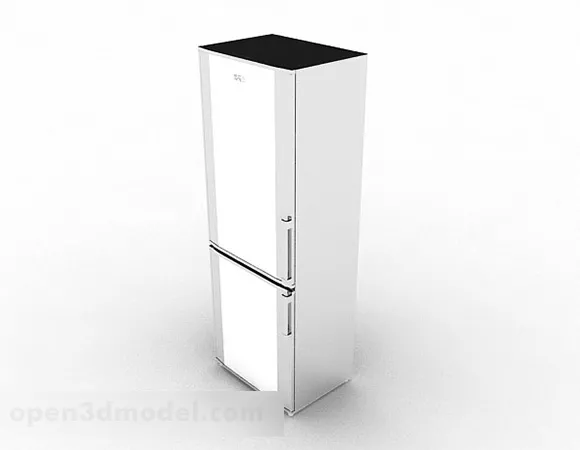White Refrigerator V6 3d model White Refrigerator V6 3d model