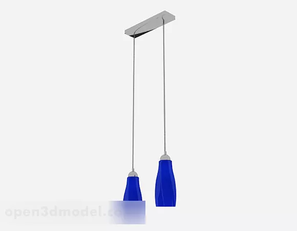 Blue Chandelier V2 3d model Blue Chandelier V2 3d model
