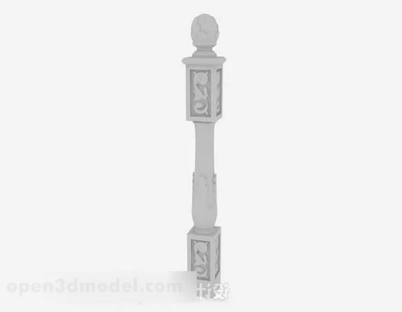 Chinese Style Pillar V1 3d model Chinese Style Pillar V1 3d model
