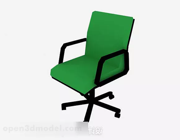 Green Office Chair V5 3d model Green Office Chair V5 3d model