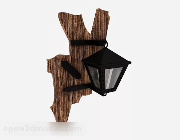 Black Garden Lamp V1 3d model Black Garden Lamp V1 3d model