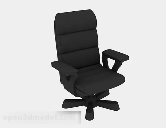 Black Leisure Chair V3 3d model Black Leisure Chair V3 3d model