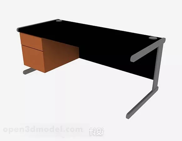 Black Desk V3 3d model Black Desk V3 3d model