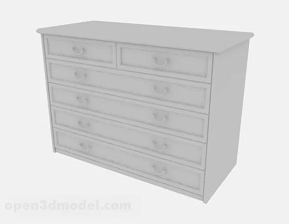 Gray Hall Cabinet V1 3d model Gray Hall Cabinet V1 3d model