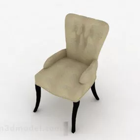 Brown Home Chair V1 3d model