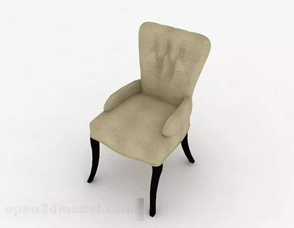 Brown Home Chair V1 3d model Brown Home Chair V1 3d model
