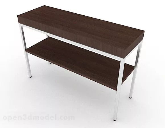 Simple Wooden Dining Table 3d model Simple Wooden Dining Table 3d model