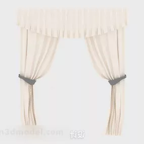 Yellow Home Curtains V1 3d model