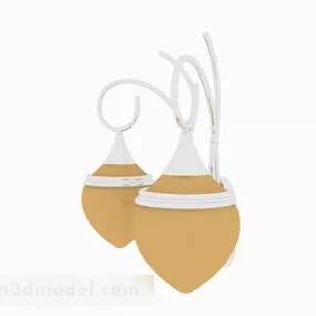 Yellow Wall Lamp V5 3d model