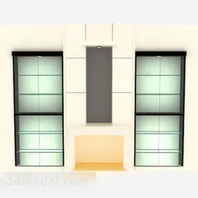 Home Simple Display Cabinet V1 3d model