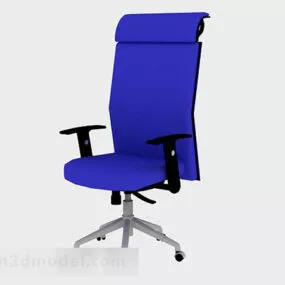 Blue Office Chair V11 3d model